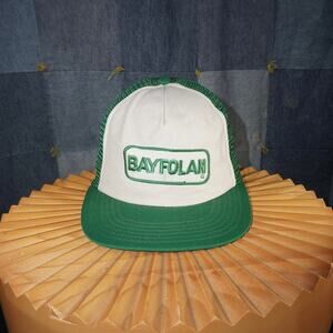 OSFA - Vintage Y2K BAYFOLAN embroider 90s trucker patch hat